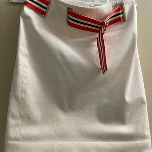 Ralph Lauren size 6 belted white summer skirt